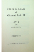 Insegnamenti di Giovanni Paolo II Tom XV Część 2
