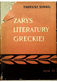 Zarys literatury greckiej  Tom II
