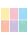 Zeszyt A5/60K linia Pastel Color Blocking (5szt)