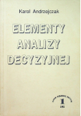 Elementy analizy decyzyjnej