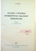 Analiza i synteza dyskretnych układów sterowania