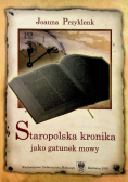 Staropolska kronika jako gatunek mowy
