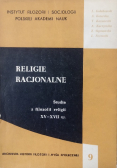 Religie Racjonalne Studia z filozofii religii XV - XVII w
