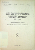 Listy Władysława Sikorskiego do Władysława L Jaworskiego i prezydium naczelnego komitetu narodowego 1914 - 1919