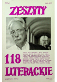 Zeszyty literackie numer 118