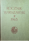 Rocznik Warszawski IV 1963