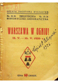 Warszawa w ogniu 1926 r.