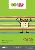 Blok techniczny kolor A3/10K 170g HAPPY COLOR
