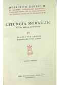 Liturgia Horarum Tom IV