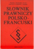 Słownik prawniczy polsko francuski