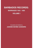 Barbados Records. Marriages, 1643-1800
