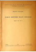 Zarys historii prasy polskiej Część I