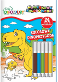 Lubię dinozaury. Numerkowe kolorowanki