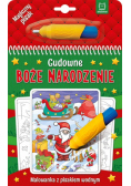 Cudowne Boże Narodzenie. Malowanka z pisakiem wodnym.