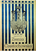 Ziemia Częstochowska tom III 1947 r.
