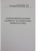 Judeochrześcijańskie elementy w literaturze Patrystycznej