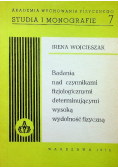 Badania nad czynnikami fizjologicznymi determinującymi wysoką wydolność fizyczną