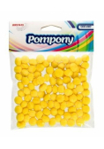 Pompony żółte 10mm 100szt