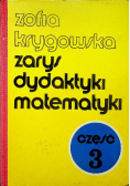 Zarys dydaktyki matematyki część 3
