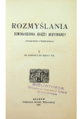 Rozmyślania zgromadzenia księży misjonarzy I 1912 r