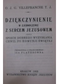 Dziękczynienie w zjednoczeniu z Sercem Jezusowym 1933 r.