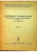 Materiały pomocnicze do nauczania języka francuskiego 1950 r.