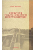 Dwujęzyczne początki nowoczesnej literatury litewskiej