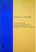 Spuścizna rękopiśmienna świętego Jana Kantego tom III