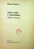 Zarys nauki o materiałach