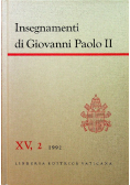 Insegnamenti Di Giovanni Paolo II Tom XV część 2 1992