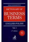 Dictionary of Business terms english polish volume 1