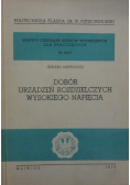Dobór urządzeń rozdzielczych wysokiego napięcia