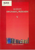 Między oryginałem a przekładem Tom V