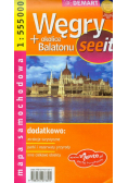 Węgry okolice Balatonu mapa samochodowa