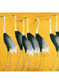 Karnet kwadrat z kopertą Cranes