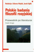 Polskie badania filozofii rosyjskiej część 2