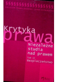 Krytyka prawa Niezależne studia nad prawem Tom II