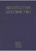 Architektura i budownictwo miesięcznik ilustrowany rocznik 1925 i 1926 Reprint