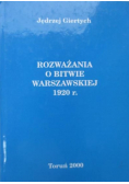 Rozważania o bitwie warszawskiej 1920 r.