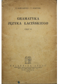 Gramatyka języka łacińskiego część 2 1924 r.