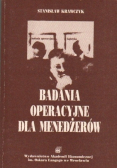 Badania operacyjne dla menedżerów