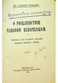 O Posłannictwie Narodów Europejskich 1909 r.