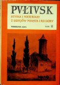 Pułtusk Studia i Materiały z Dziejów Miasta i Regionu tom II
