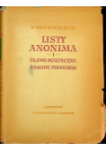 Listy Anonima i prawo polityczne Narodu Polskiego