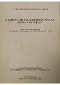Z badań nad religijnością polską Studia i materiały