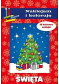 Święta. Naklejam i koloruję