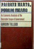 Private wants Public means