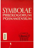 Symbolae philologorum posnaniensium 1