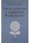 Teksty gwarowe z zachodniej Wielkopolski