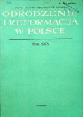 Odrodzenie i Reformacja w Polsce Tom XXIV
